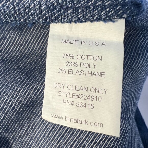 Trina Turk Blue Wide Leg Trousers - Picture 4 of 6